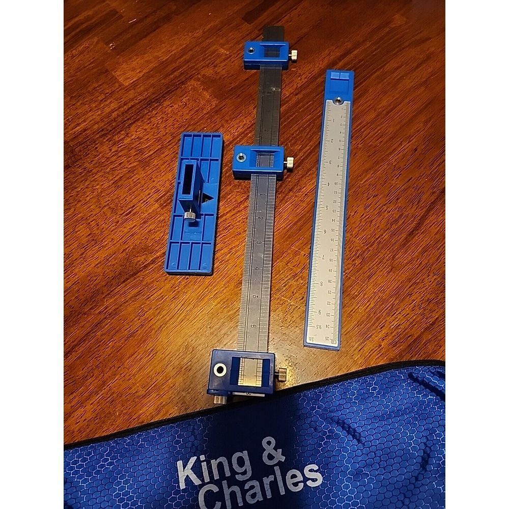 Cabinet Hardware Jig Template Tool-Adjustable Drill Guide With Bag